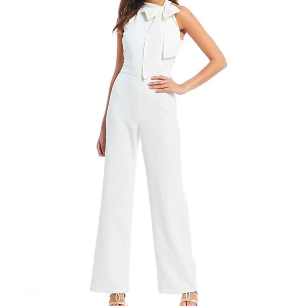 Vince Camuto White Jumpsuit, Size 12, Worn Once, Tapered Leg!